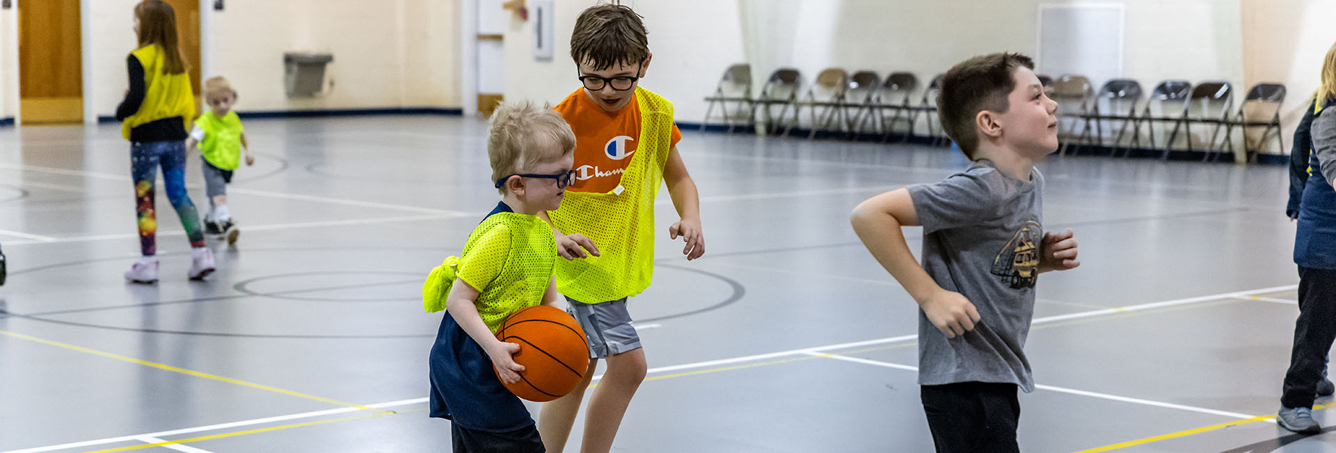 Children participate in Bedford County's Adaptive Sports program.